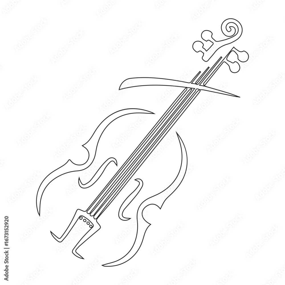 Obraz premium Violin Icon