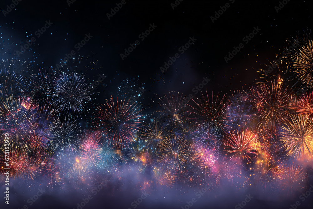 custom made wallpaper toronto digitalFestive fireworks display illuminating the night sky with vibrant colors and sparkling lights a breathtaking spectacle of light and color