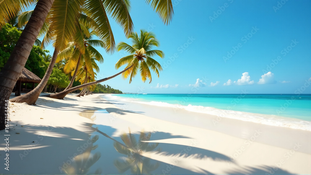 Obraz premium Reflective Wonders of a Mexican Beach