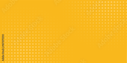 Dots halftone yellow and dark blue color pattern gradient grunge texture background. vector grunge. best modern