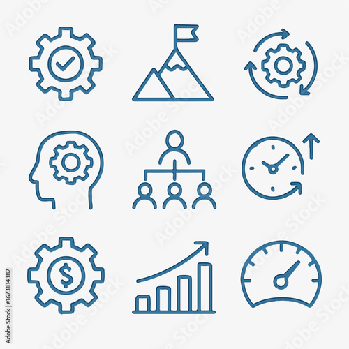 Business process icons for management planning and analysis
