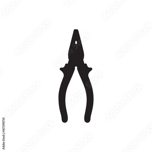 Pliers icon vector simple design on white back ground