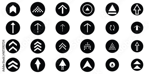 "Percentage Arrow Icons Set – Growth, Decline, and Interest Rate Progress Symbols in Hand-Drawn and Flat Line Style"