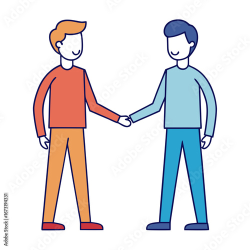 two businessmen shaking hands