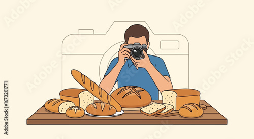 Photographer Captures Culinary Delights: A Bread Selection For Promotional Material