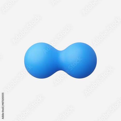 3d Realistic Split Ball icon vector Illustration