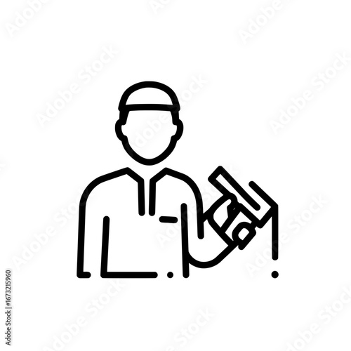 Medical professional holding a test tube with transparent background
