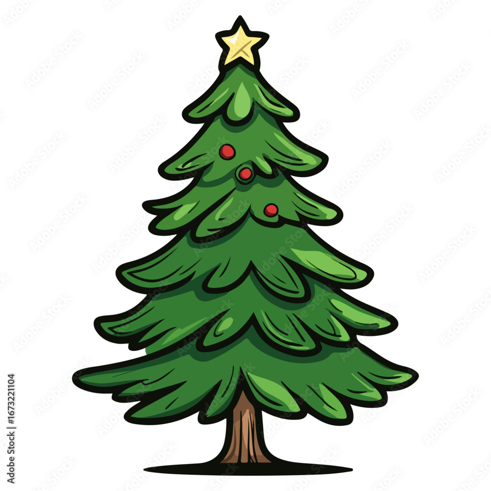 Fototapeta premium christmas tree, decoration, no decoration, christmas, festival, vector, transparent background, pine, xmas, branch, forest, celebration, nature, winter, isolated