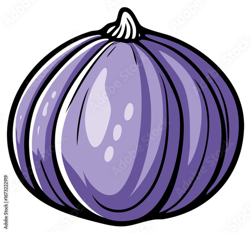 Isolated Purple Onion Illustration Fresh Vegetable Cooking Ingredient Food Preparation