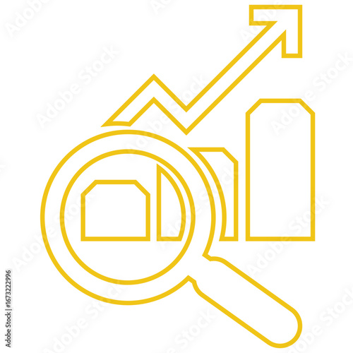 search icon, graph icon, 