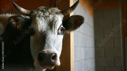 close up of a donkey cow