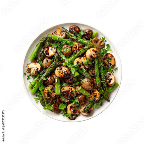 Delicious Balsamic Glazed Asparagus and Mushroom Dish