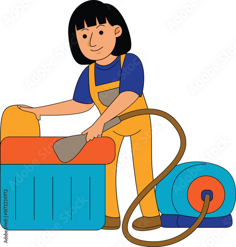 House Cleaner Woman 07.eps