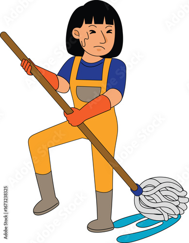 House Cleaner Woman 13.eps