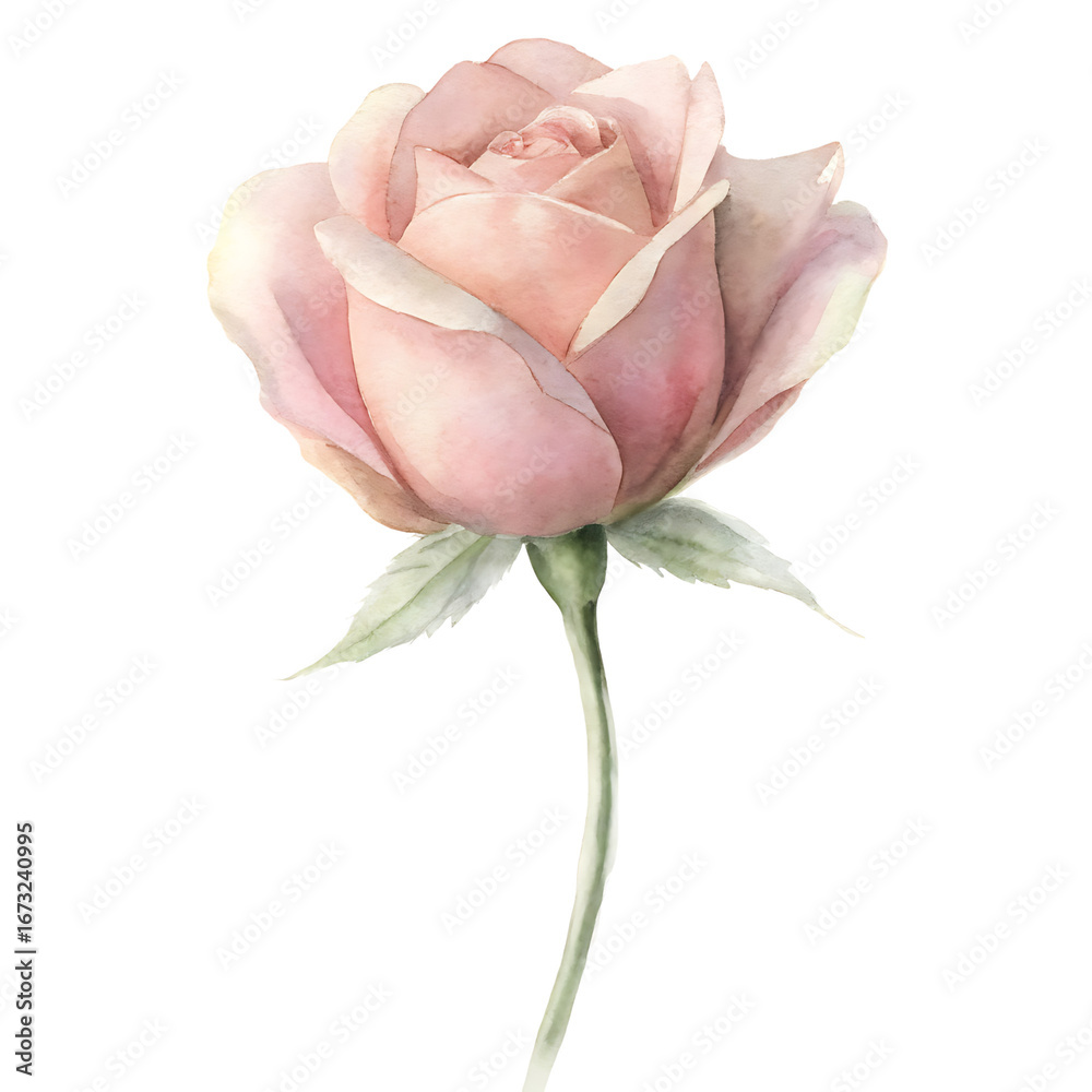 Fototapeta premium pink rose isolated on transparent background