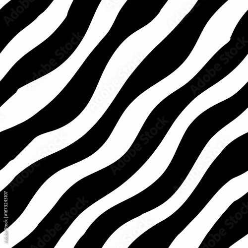 black and white zebra skin seamless pattern