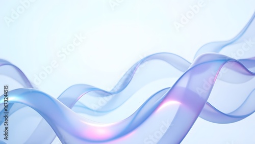 Abstract background with smooth, flowing waves in pastel colors