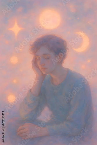 Surreal Dreamlike Scene Representing Peace and Inner Thought