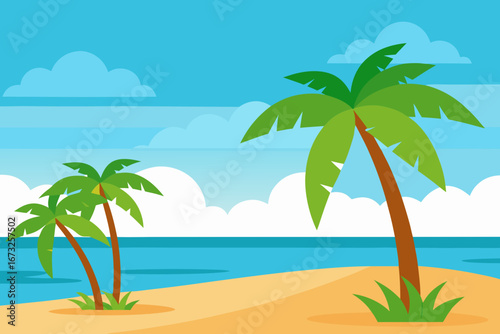 palm trees on the beach