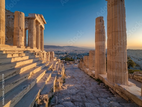A view of the ruins of the aci of aeges