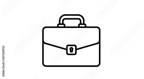 black briefcase icon