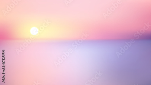 sunset seascape abstract minimalism with pastel sky and calm ocean reflection at dusk serene nature scene tranquil water and soft horizon creating peaceful dreamy atmosphere