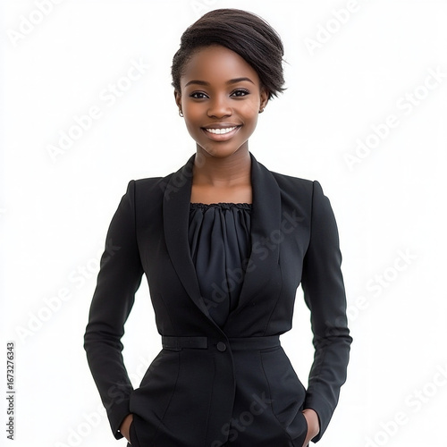 African Business Woman Isol...