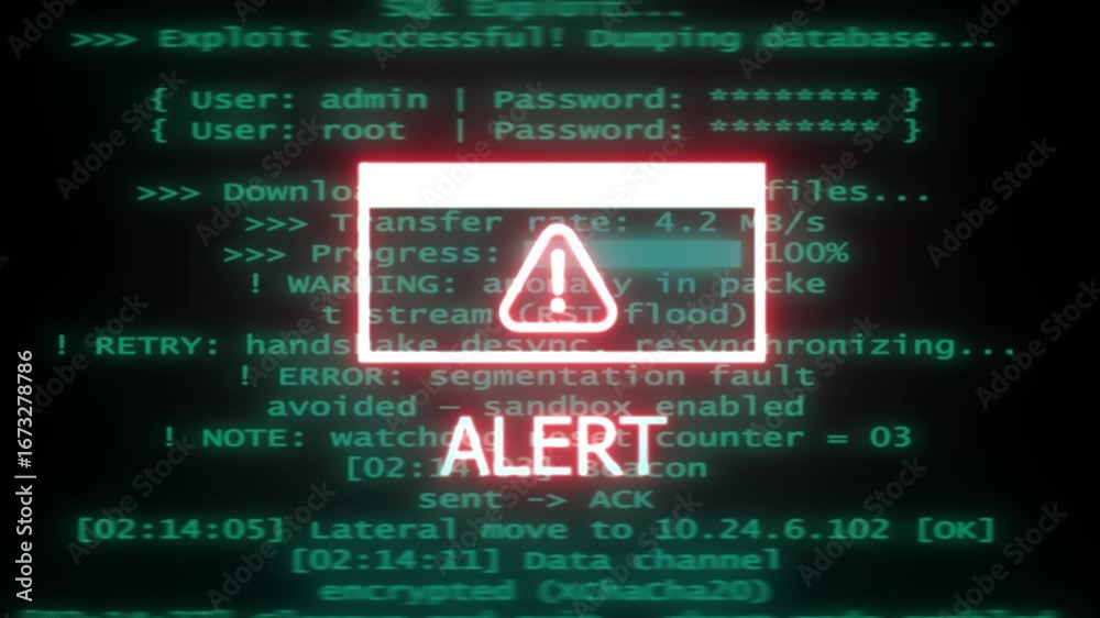 Hack Loading Cyber Infiltration Loading Interface: Digital Virus Attack Animation ...