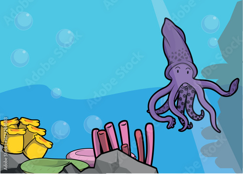 Animal Banner Illustraion Design Vector Cartoon