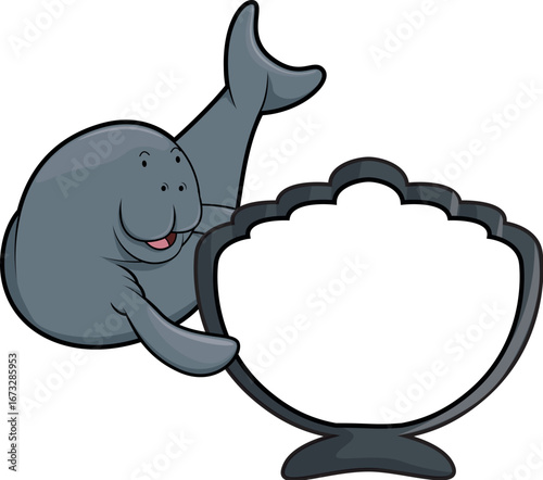 Animal Banner Illustraion Design Vector Cartoon