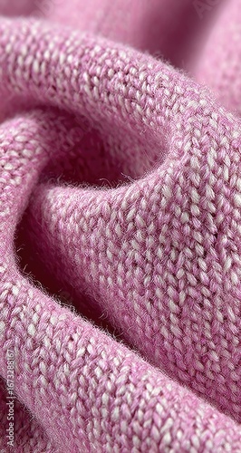 Close-up of soft, pink fabric with subtle texture