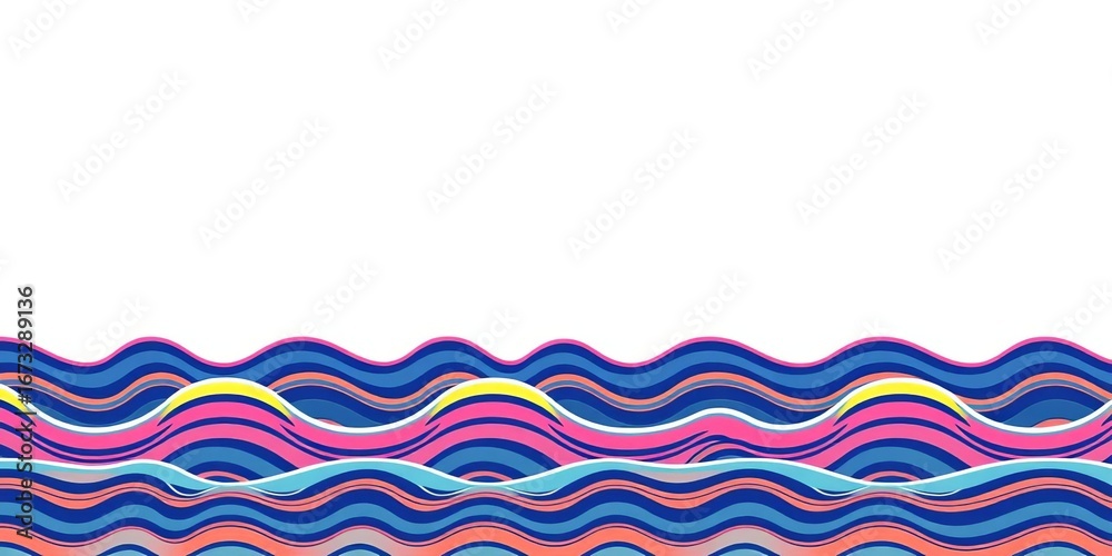 Seamless wavy lines, curved borders, billowing ocean waves, parallel and horizontal squiggles, vector illustration, pattern, billowing Seamless wavy lines, curved borders, billowing ocean waves, parallel and horizontal squiggles, vector illustration, pattern, billowing