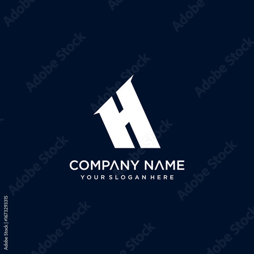 	
h letter vector logo abstract	
