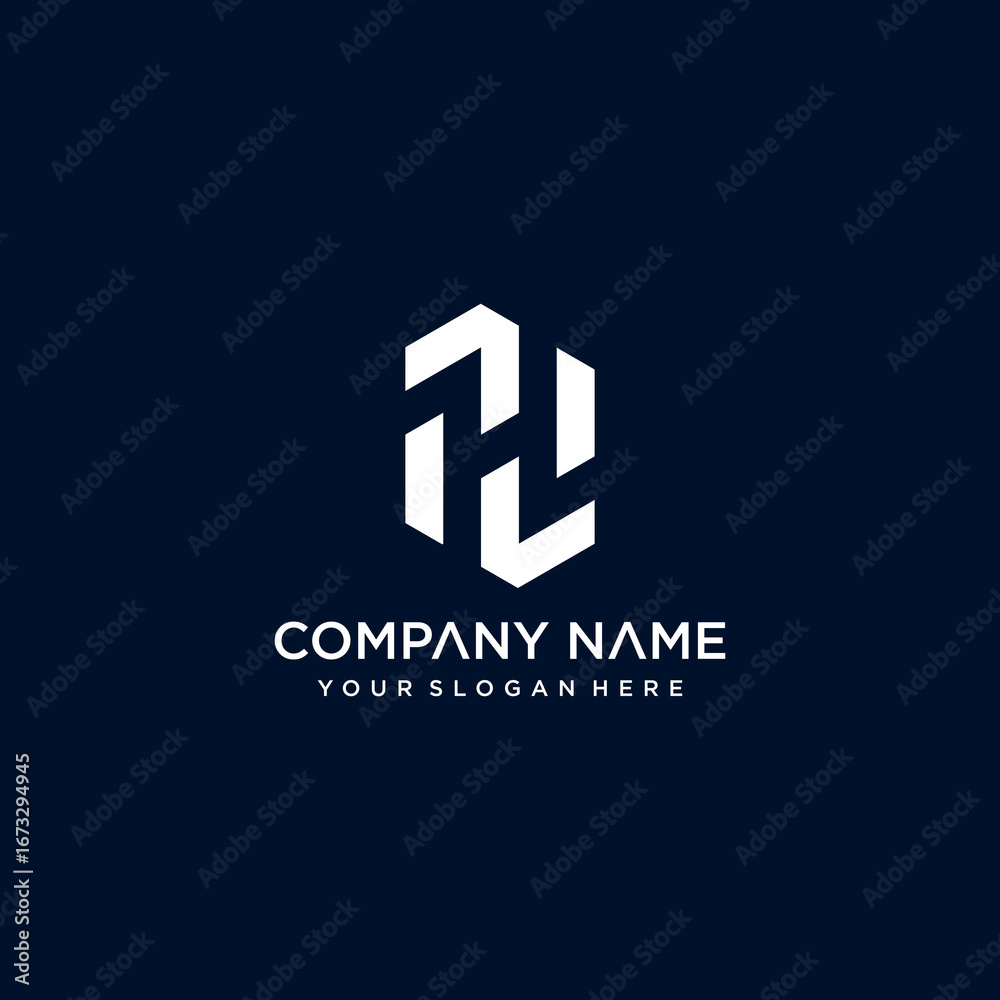 Obraz premium h letter vector logo abstract 