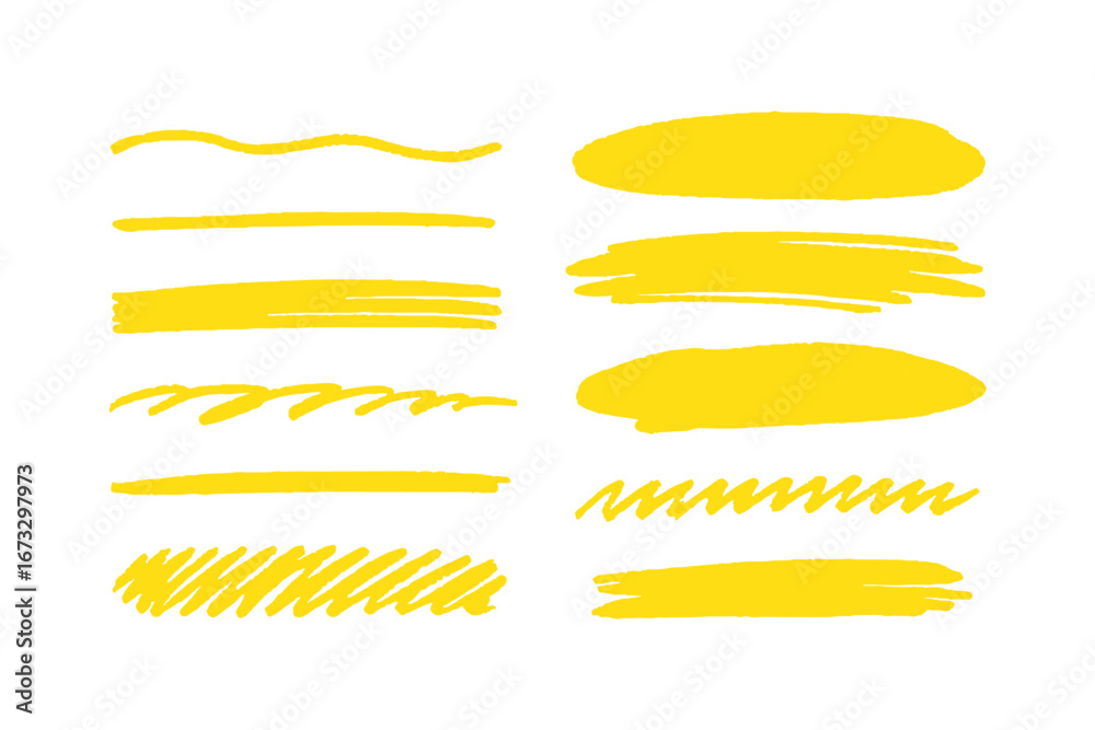 Obraz premium Set of hand drawn red doodle ellipses. Bright red scribble ovals and bubbles to circle and highlight text. Collection of different brush drawn black circles. Marker round elements isolated on white