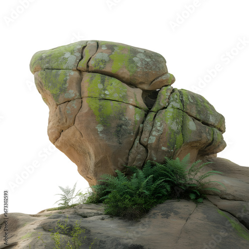 Smiling schoolgirl with backpack isolated on transparent background looking to the side
