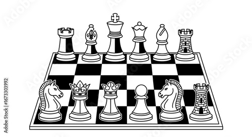 chessboard game strategy, competition, pieces, checkers, king, queen, knight, rook, bishop, pawn