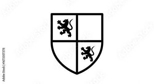 heraldry lion rampant shield crest coat of arms family crest