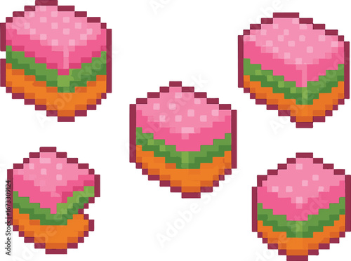 getuk   pixel art, eps 10 illustration