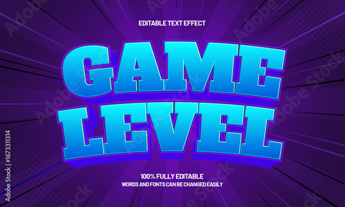 game level editable text effect for game