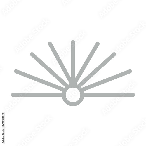 Uplifted Spirits Vector Line Grey Icon Design