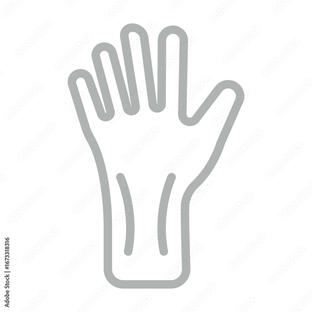 Obraz premium Wrists Vector Line Grey Icon Design