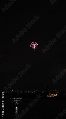 花火　大田区平和祈念花火大会