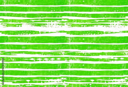 Seamless grunge forest green torn stripe vector repeat pattern on white background, grunge, torn