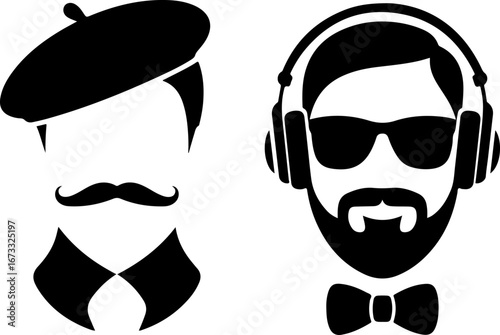 Vintage Barbershop Logo Collection vector bundle