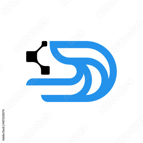 A seamless loop of form and function—this emblem fuses the numeral 2 and letter D into a dynamic circuit of ideas, symbolizing dual-channel processing, data flow, and digital identity.