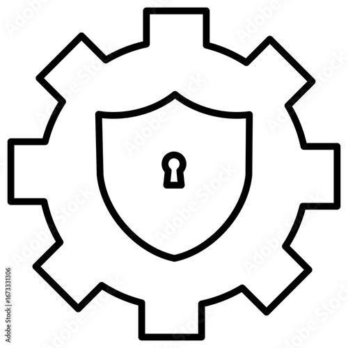 Privacy Setting Outline Icon