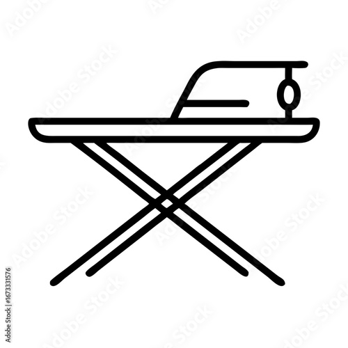 Cleaning service ironing board icon transparent background