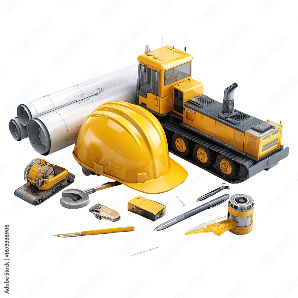 Fototapeta premium Construction supplies and equipment