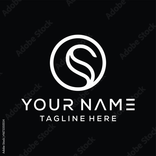 Letter S or OS Logo can be use for icon, sign, logo 